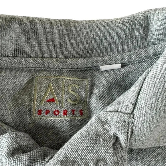 Nebraska Cornhuskers AS Sports Men's Gray Cotton Polo Size Large Shirt - Picture 5 of 12